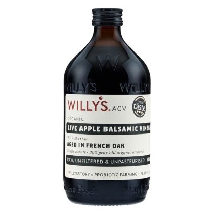 Organic Live Balsamic Apple Cider Vinegar - Органичен Ябълков БАЛСАМОВ оцет 