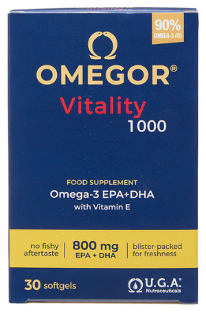 Omegor Vitality 1000 - Концентрирана Омега-3