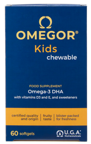 Omegor Kids Chewables - Дъвчащи Омега-3 за Деца