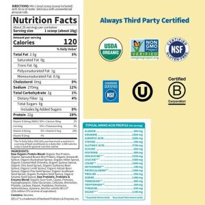 RAW Plant Protein UNFLAVOURED - Растителен Протеин НЕОВКУСЕН